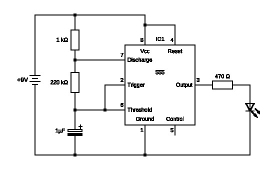 flashing led circuit