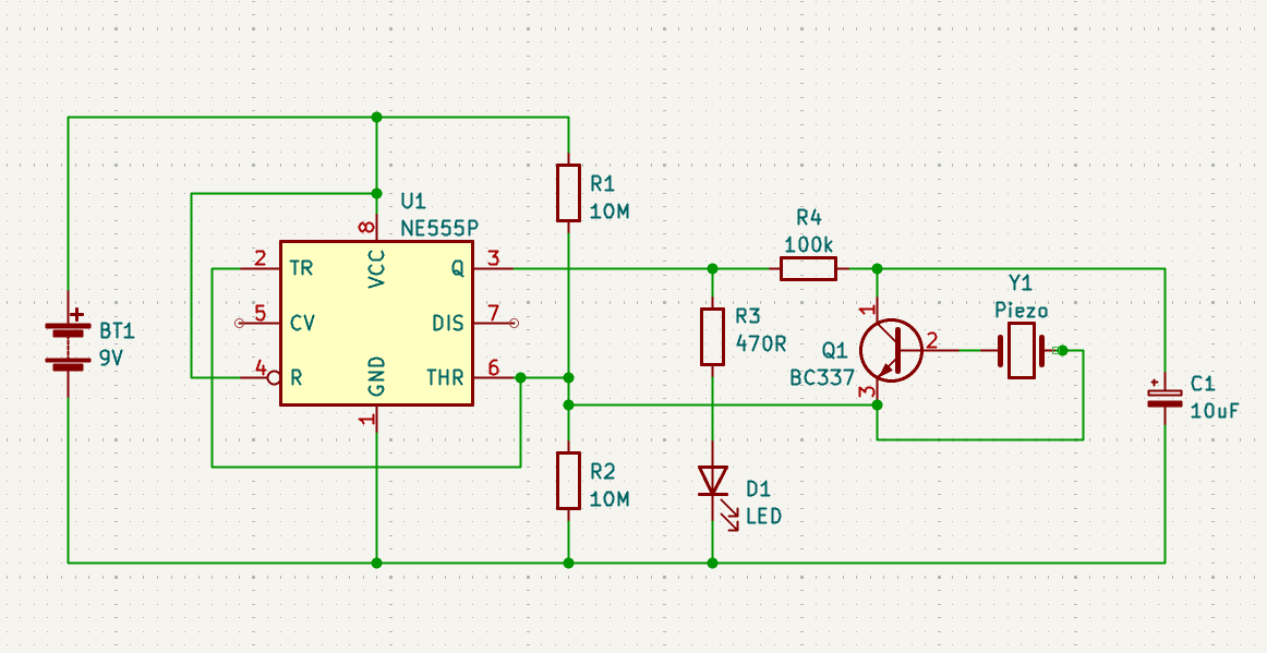 Tap switch schematic